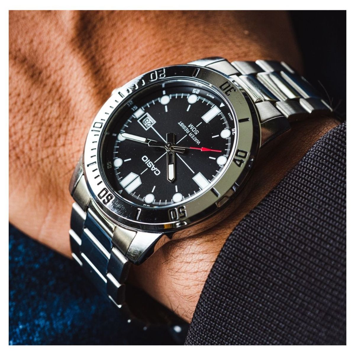 CASIO - Reloj Hombre Casio MTP-VD01D-1E Caballero Elegante