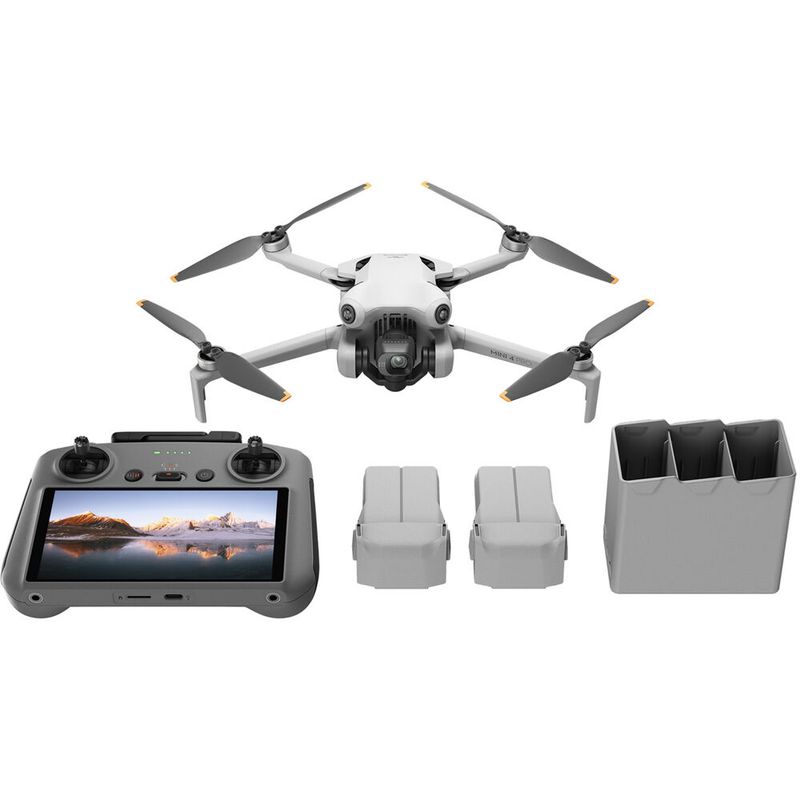 DJI - Drone DJI MINI 4 PRO 4K UHD Control RC2 - Combo 3 Baterias