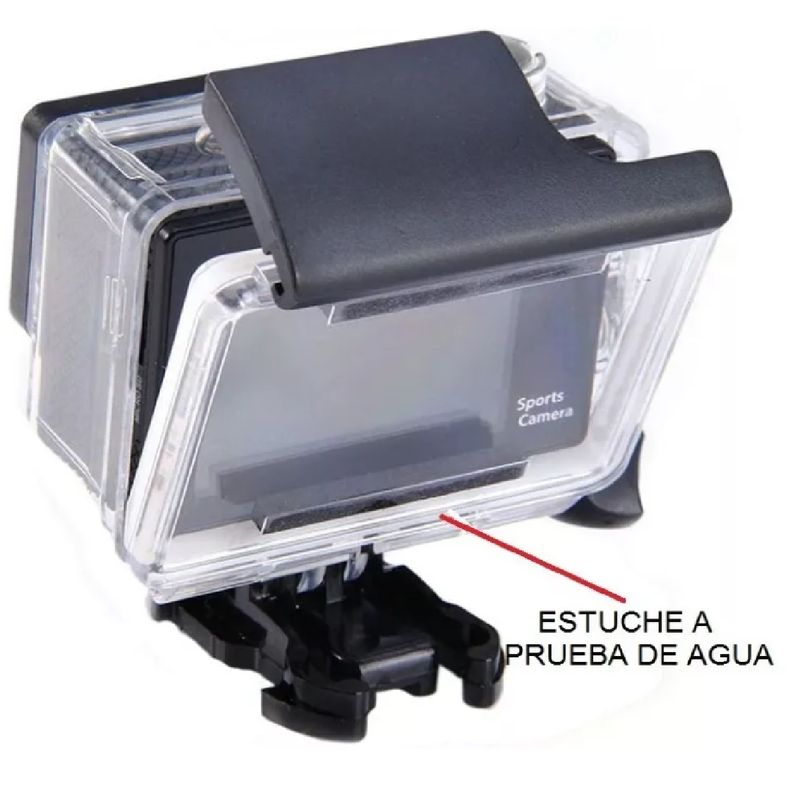 GENERICO - CAMARA DEPORTIVA CAMARA GO PRO NEGRA FULL HD Y ACCESORIOS