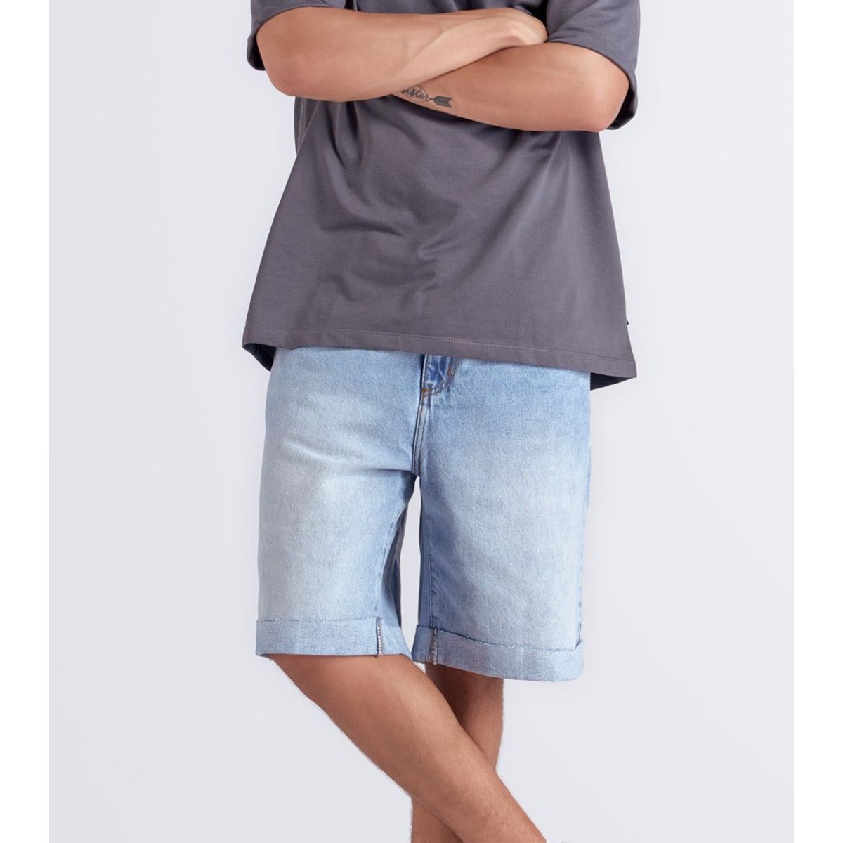 TYPER - Bermuda Para Hombre En Denim Typer