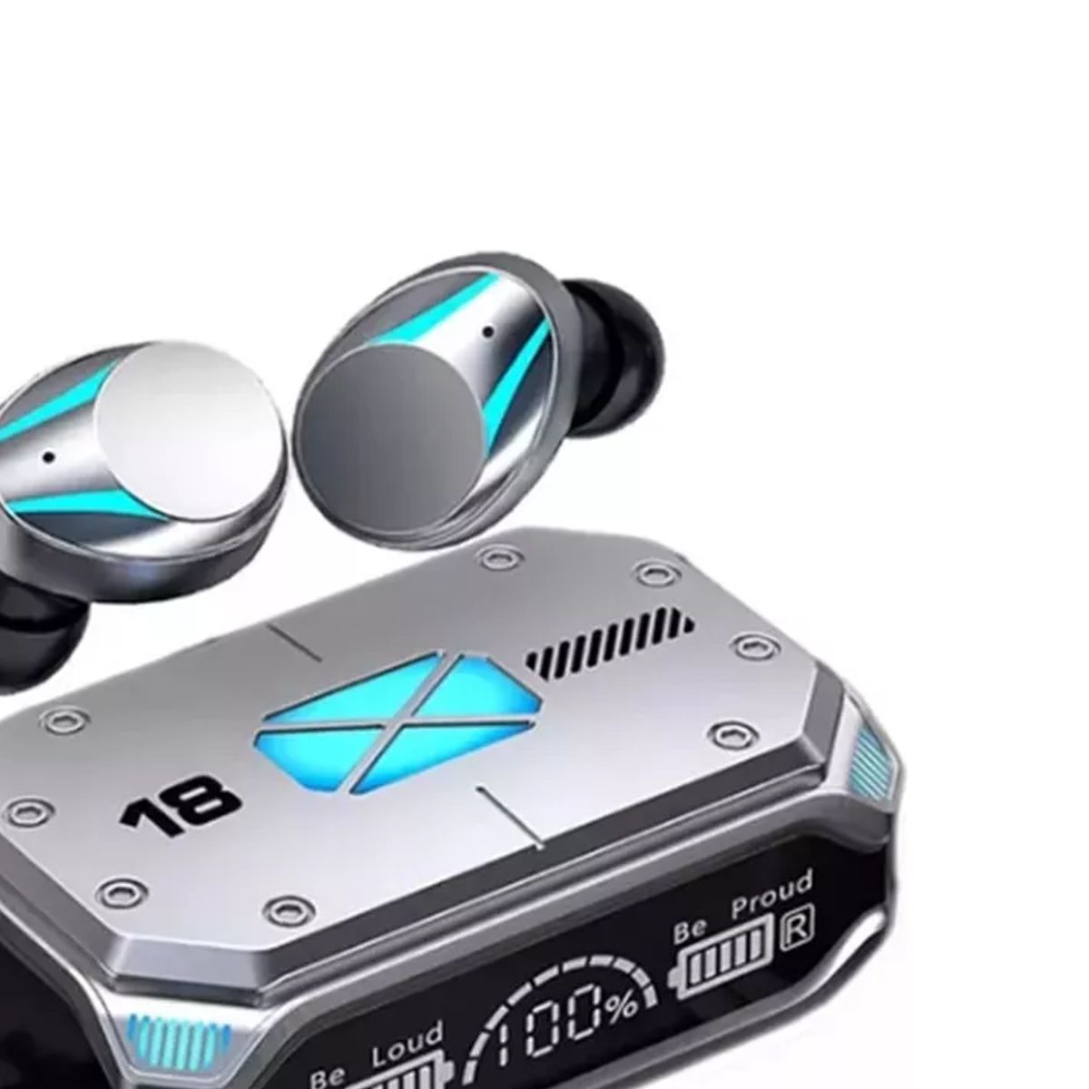 GENERICO - Auriculares Bluetooth M41 Pantalla Luces Led Y Power Bank