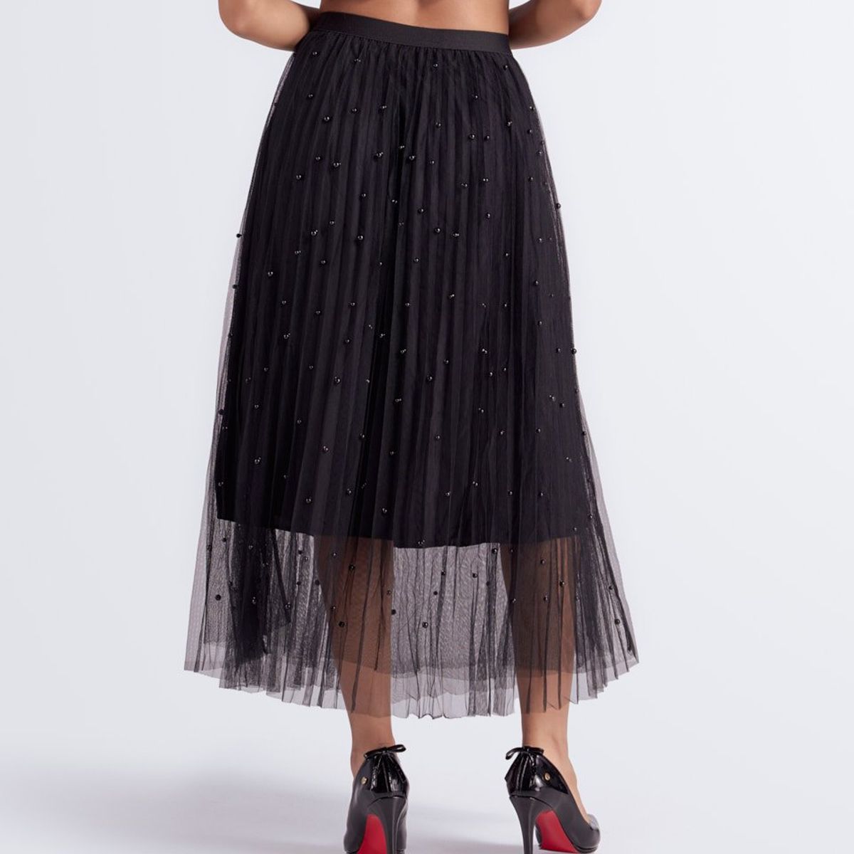 DEREK - Falda Para Mujer Plisada En Tul Derek