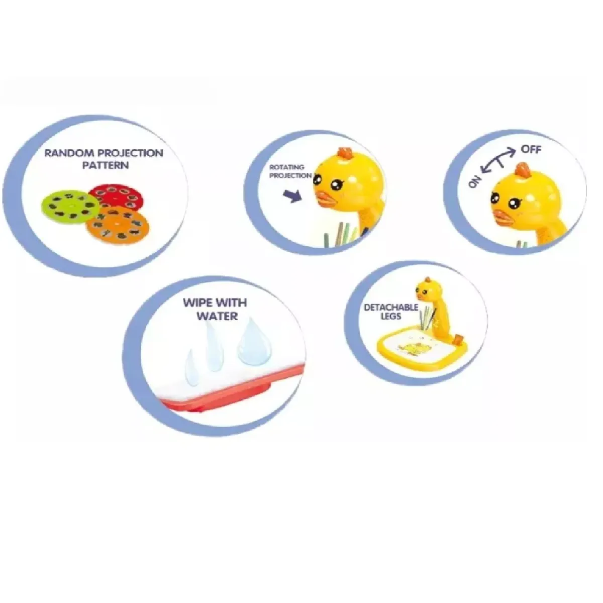 GENERICO - MESA PARA PINTAR  Y DIBUJAR PROYECTOR DE LUZ MESA PARA NIÑOS DIBUJO