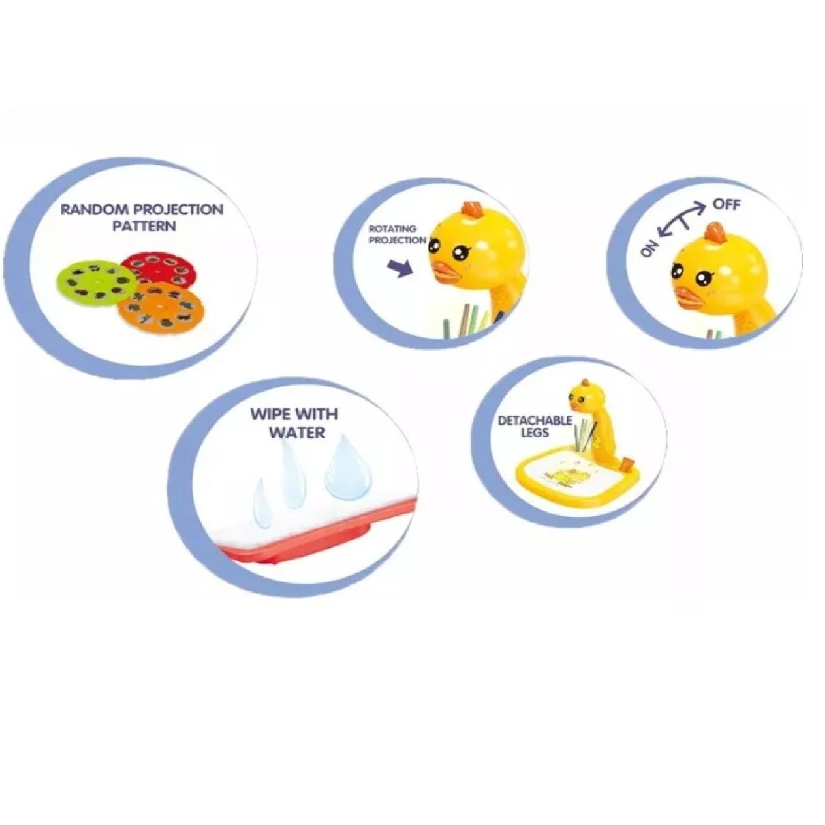 GENERICO - MESA PARA PINTAR  Y DIBUJAR PROYECTOR DE LUZ MESA PARA NIÑOS DIBUJO