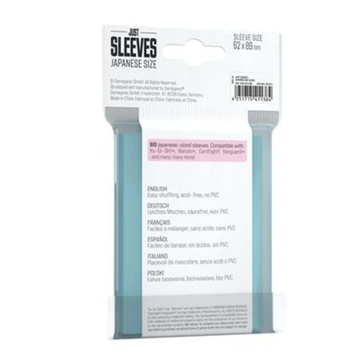 ASMODEE - Fundas Protectores Just Sleeves Yugioh 62x89 x50 Trasparente