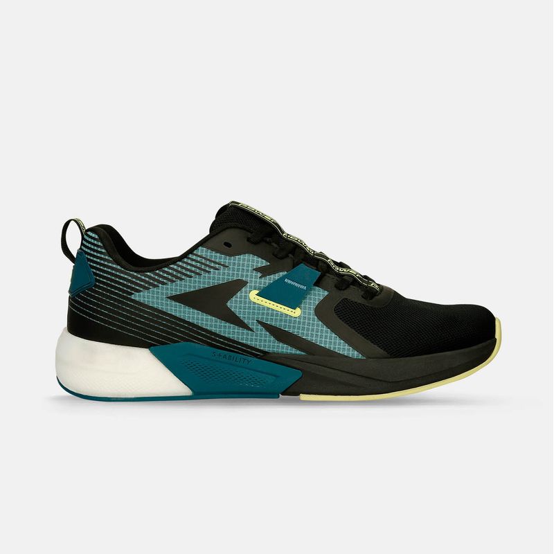 POWER - Tenis Deportivos Para Hombre Power Negro-Turquesa Xorise+300 Tr Cipher