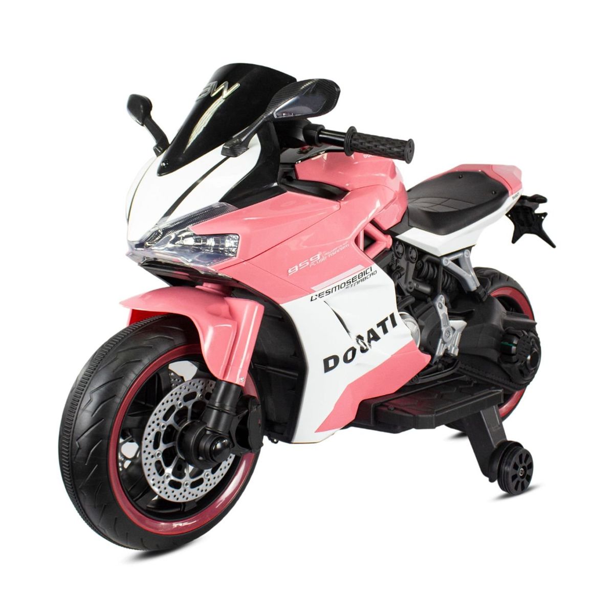 PRINSEL - Moto Eléctrica 12v Tipo Ducati Gt Prinsel Ducati Rosa