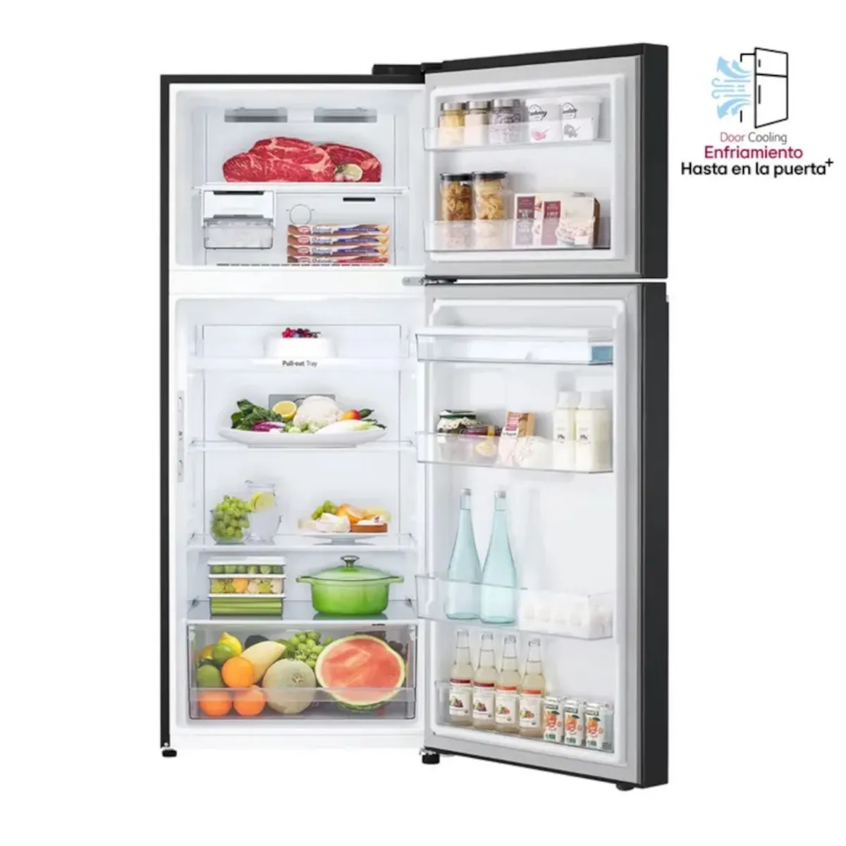 LG - Nevera LG  - 374 lts - VT38KPM - Negro Mate - Door Cooling