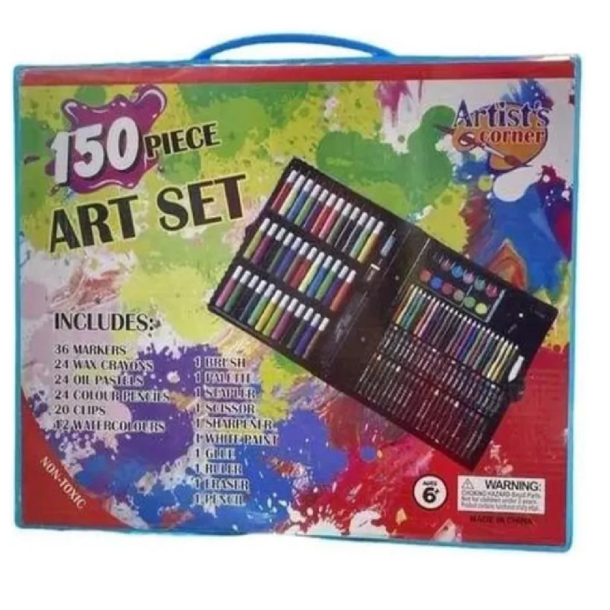 GENERICO - SET DE ARTE PARA NIÑOS 150 PIEZAS FULL KIT DE ARTE