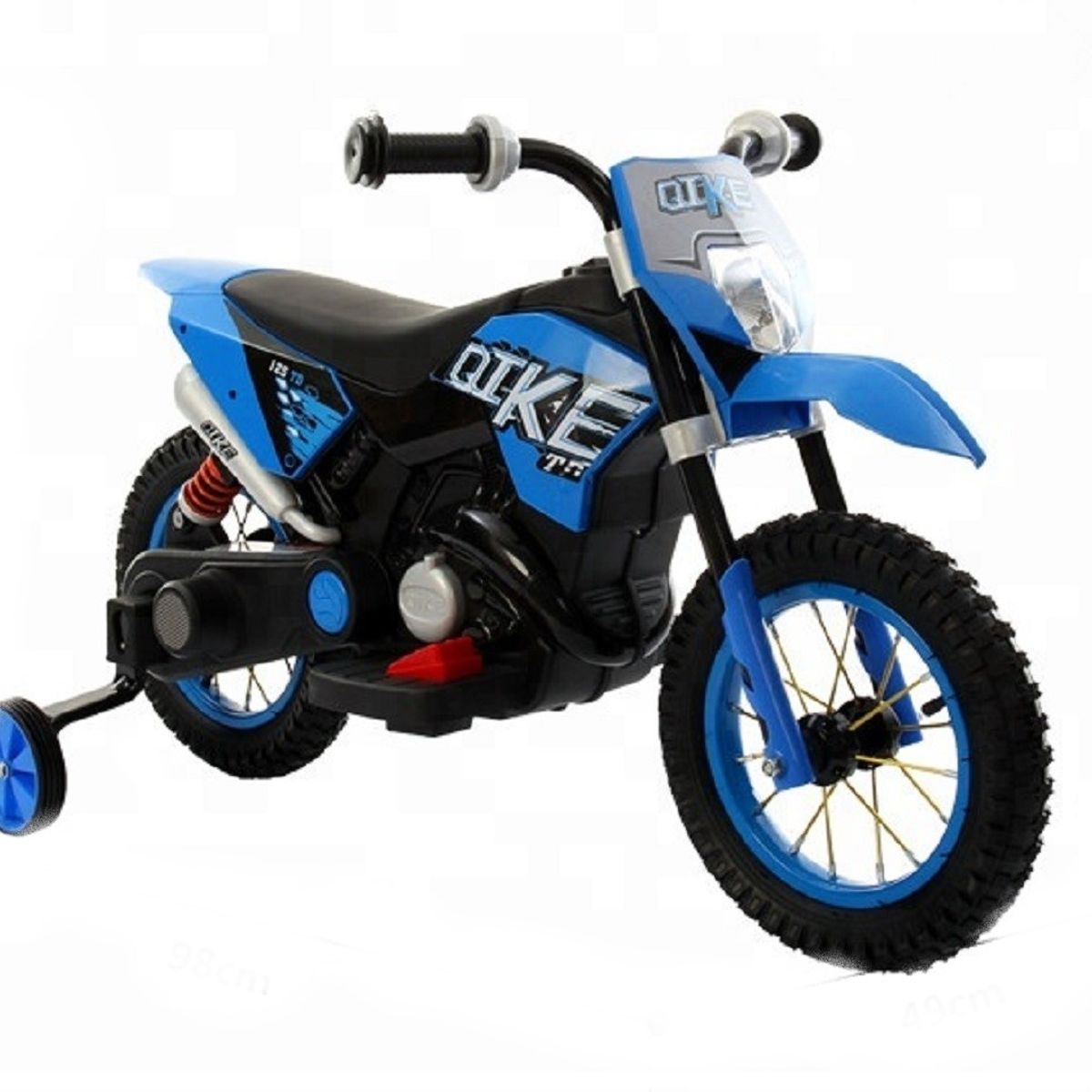 GENERICO - Moto Infantil Bebe Montable Batería Eléctrica Enduro Ref. Kike AZUL 1 a 4 Años