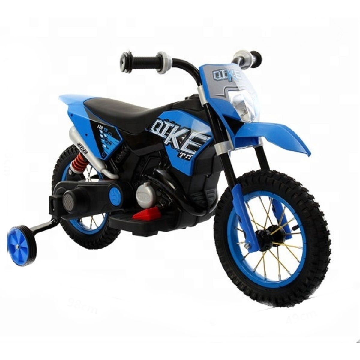 GENERICO - Moto Infantil Bebe Montable Batería Eléctrica Enduro Ref. Kike AZUL 1 a 4 Años