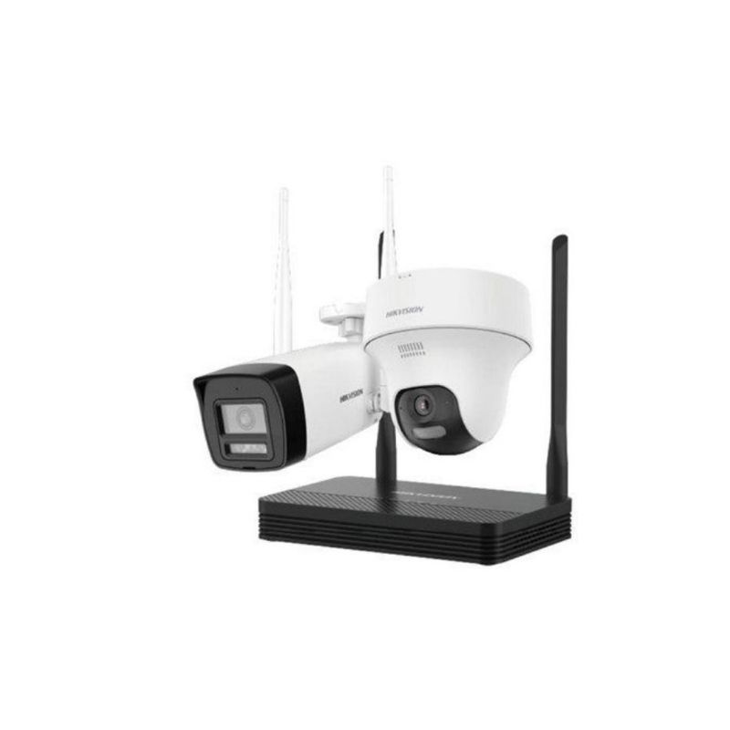 HILOOK - Kit Seguridad Hikvision Nvs+Turret+Domo4mp Wifi J142INKS424