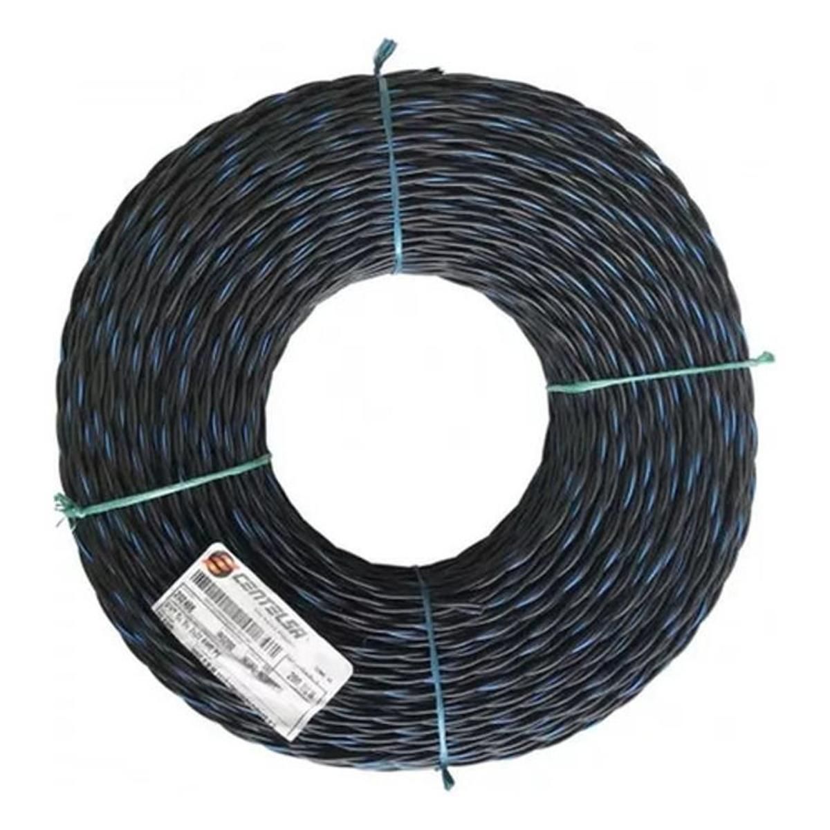 GENERICO - Cable Neopreno 2x22 AWG Negro Alta Resistencia