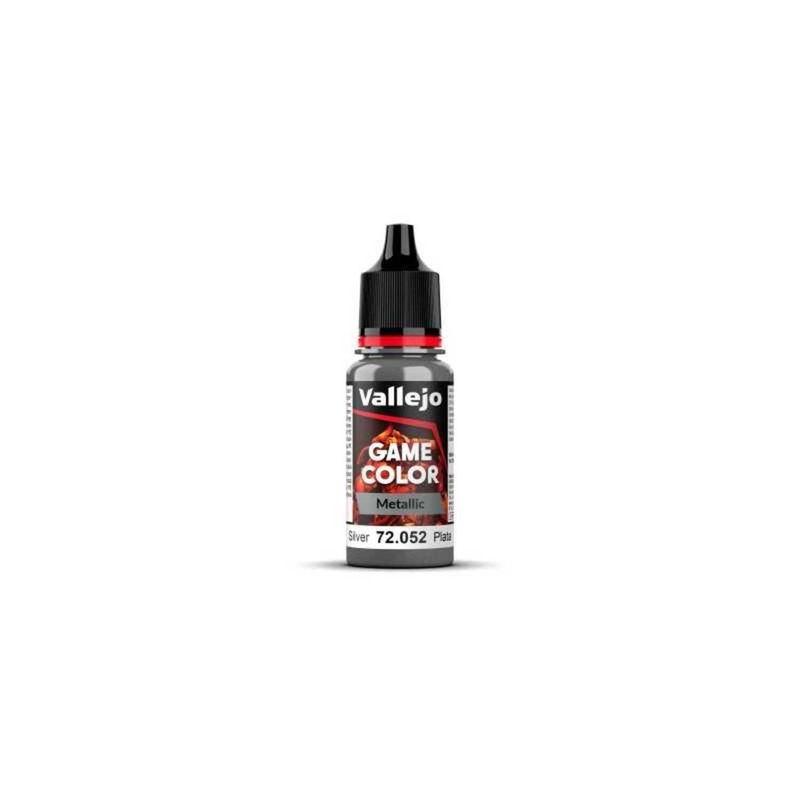 MANUEL VALLEJO - Acrylicos Vallejo Game Color 72052 Plata 18 ml