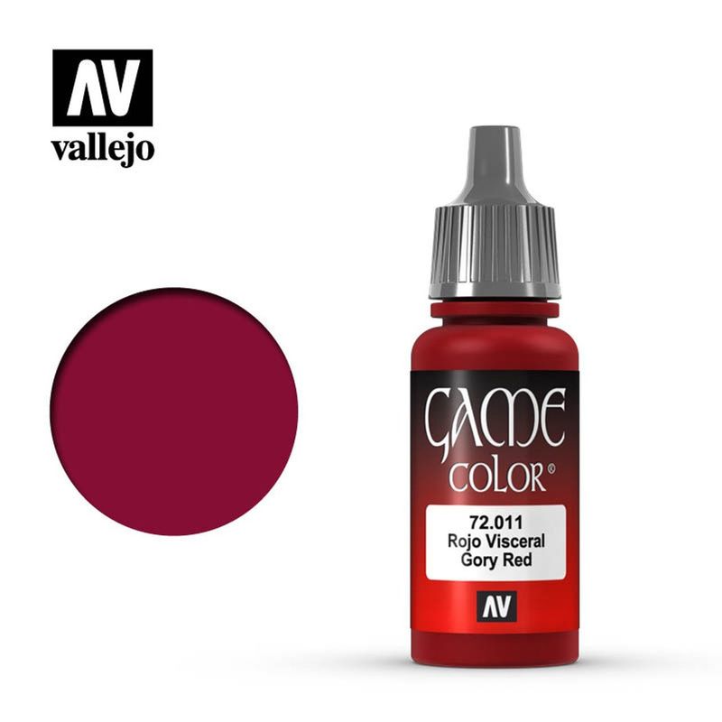 MANUEL VALLEJO - Acrylicos Vallejo Game Color 72011 Rojo Visceral 18 ml