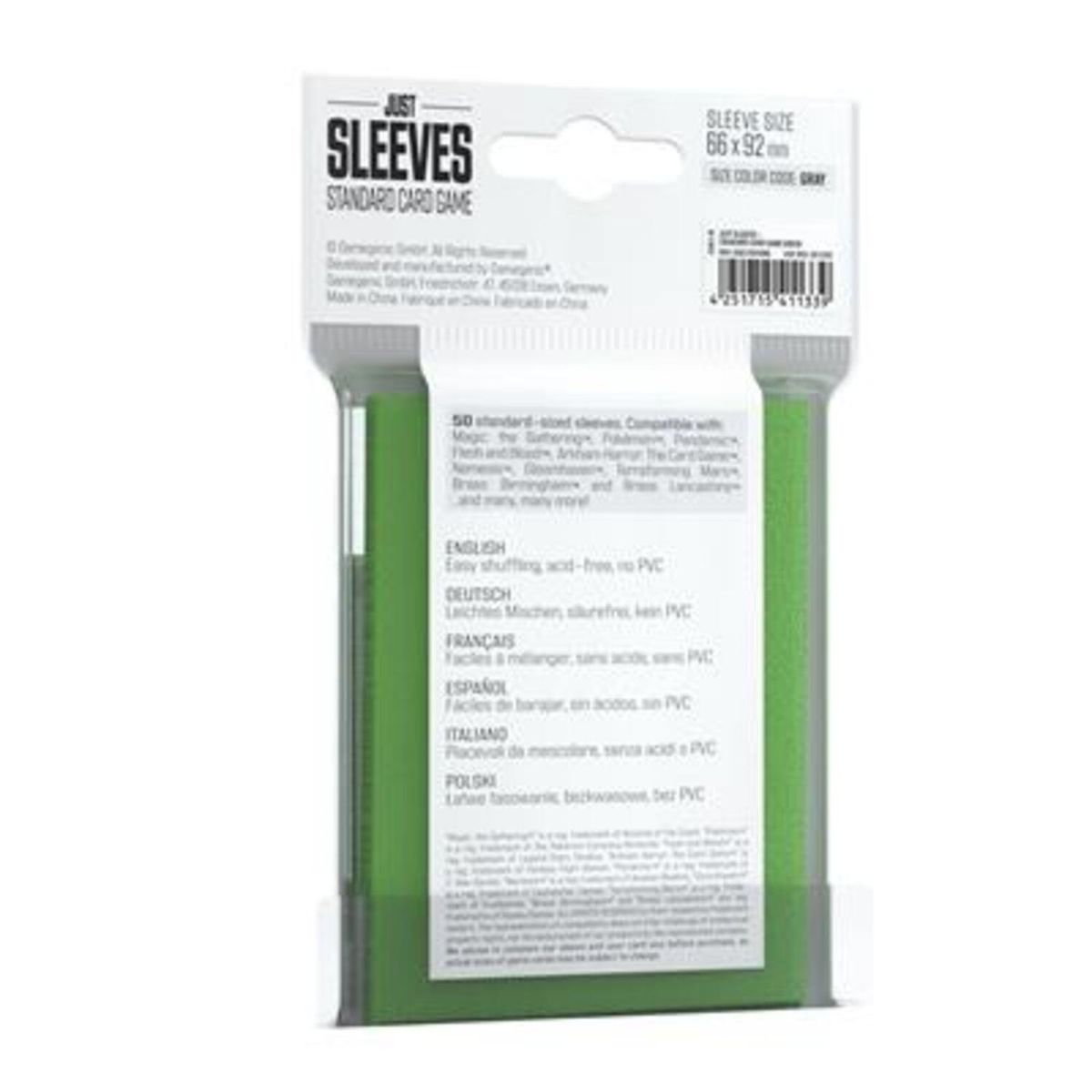 ASMODEE - Fundas Protectores YuGioh JustSleeves Japanese Size Verde