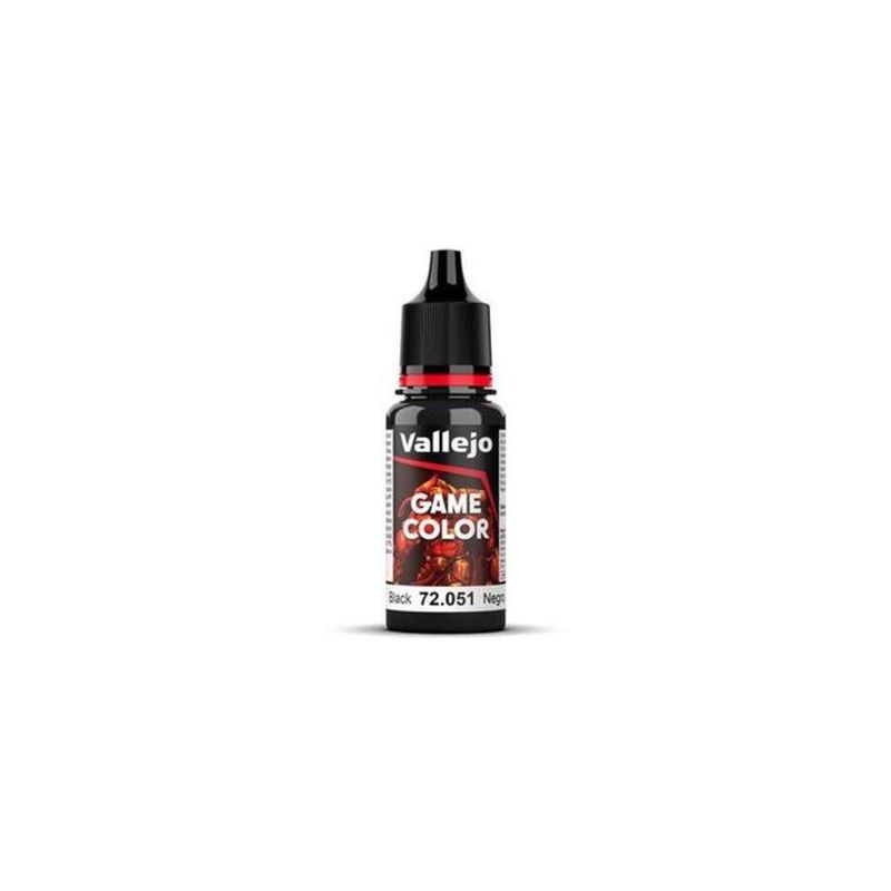 MANUEL VALLEJO - Acrylicos Vallejo Game Color 72051 Negro 18 ml