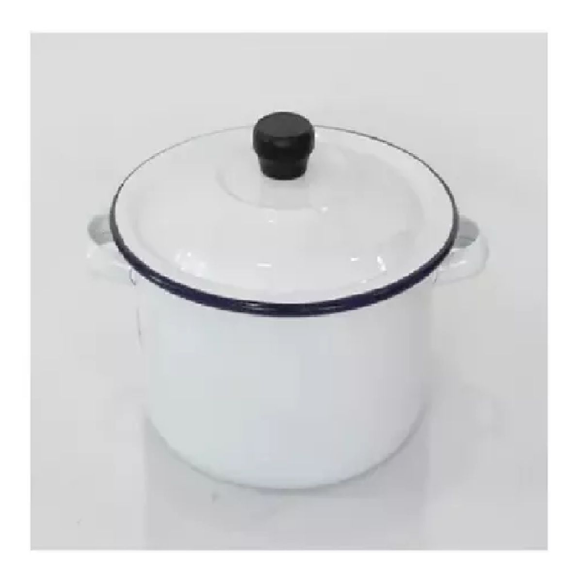 MUNDO BEBE - Olla Esmaltada  blanca 18 Cm