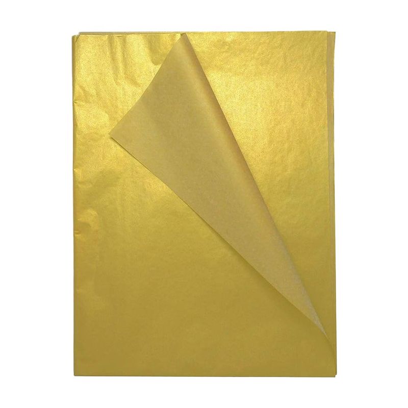 GENERICO - Papel Seda Dorado Medio Pliego x 50 Unidades
