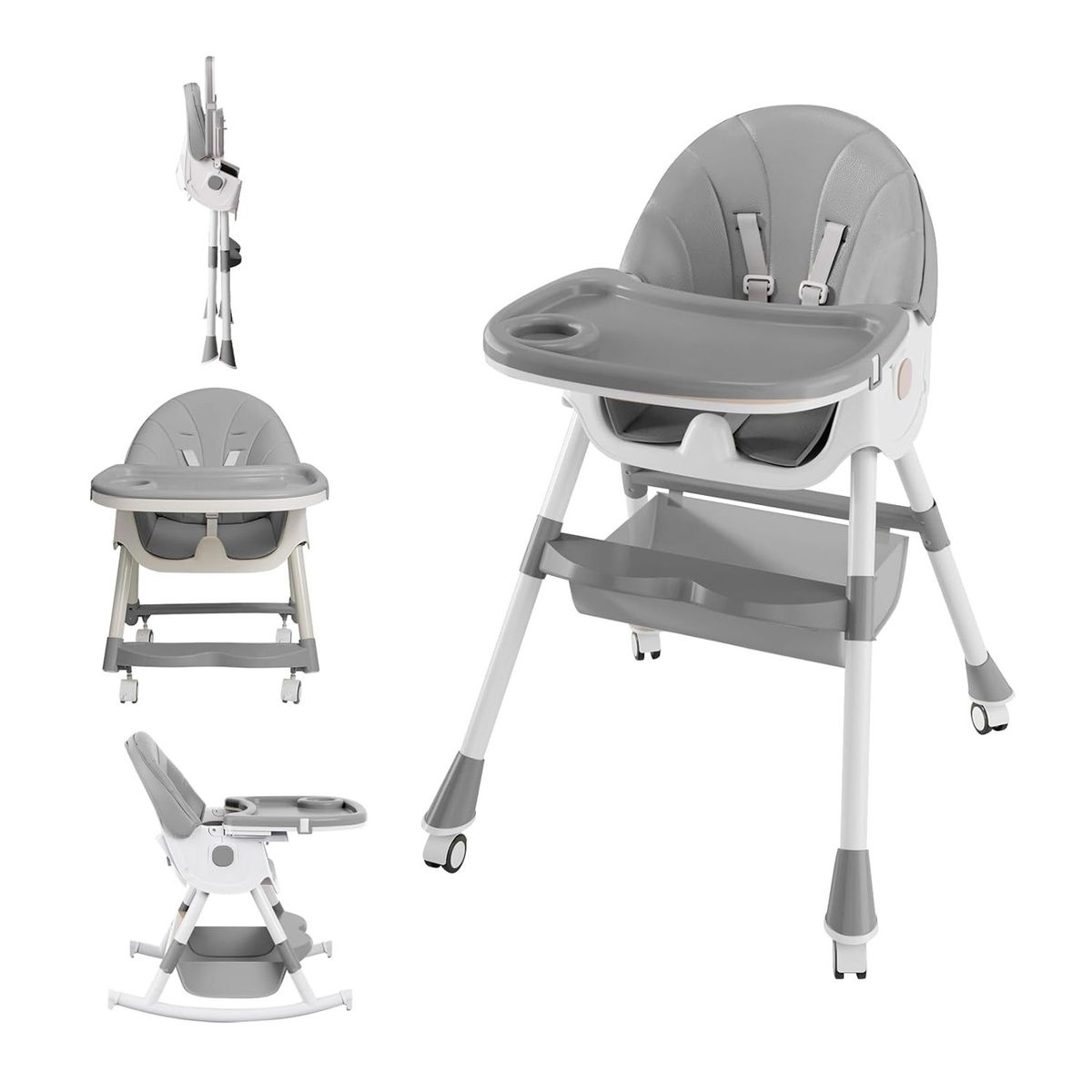 ENFANT'ASY - Silla Comer Ajustable Comedor Reclinable Plegable Para Bebé