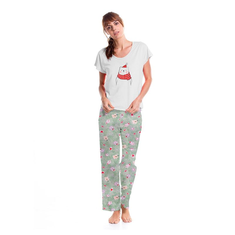 ROMANELLA - Conjunto Pijama de pantalón Navideña  Romanella