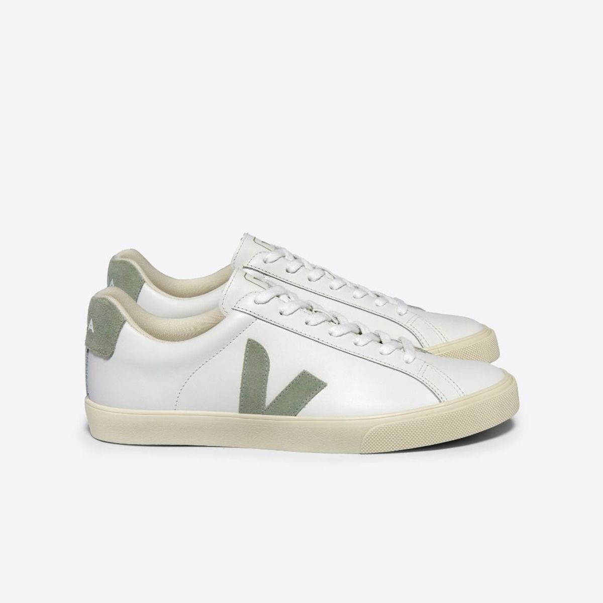 VEJA - Tenis veja de mujer esplar leath clay VEJA Blanco TENESPLALOWHIGRE