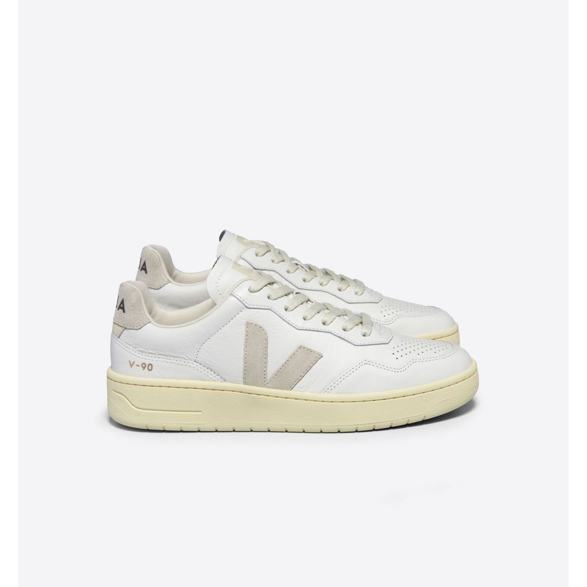 VEJA - Tenis veja de hombre v-90 ot leath VEJA Blanco TENIV90OTWHITG