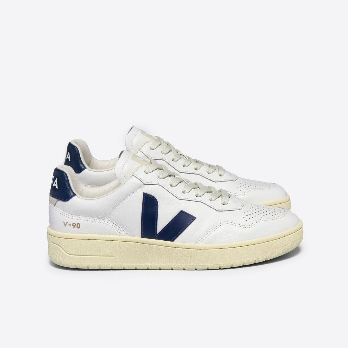 VEJA - Tenis veja de hombre v-90 ot leath VEJA Blanco TENIV90OTWHITB