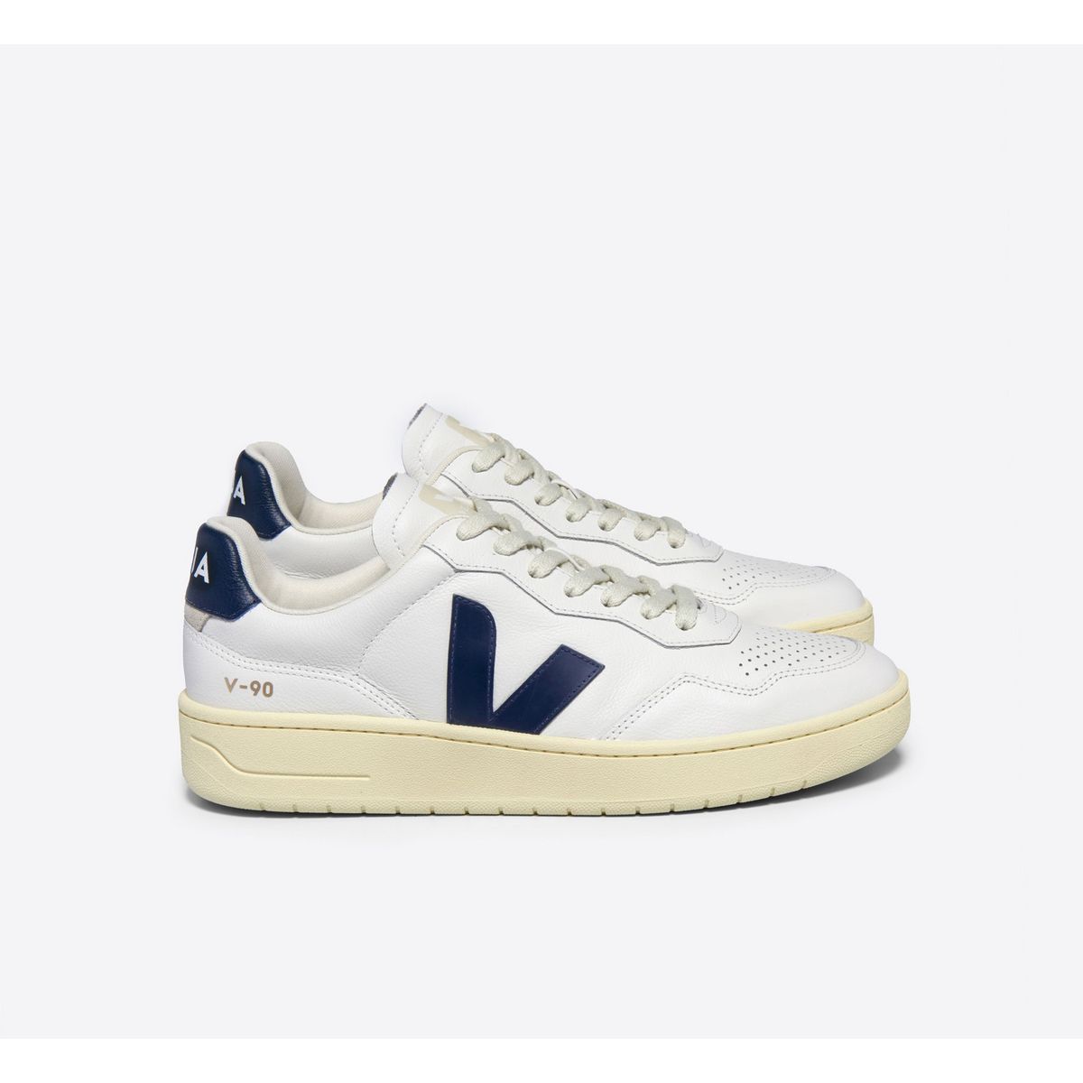 VEJA - Tenis veja de hombre v-90 ot leath VEJA Blanco TENIV90OTWHITB