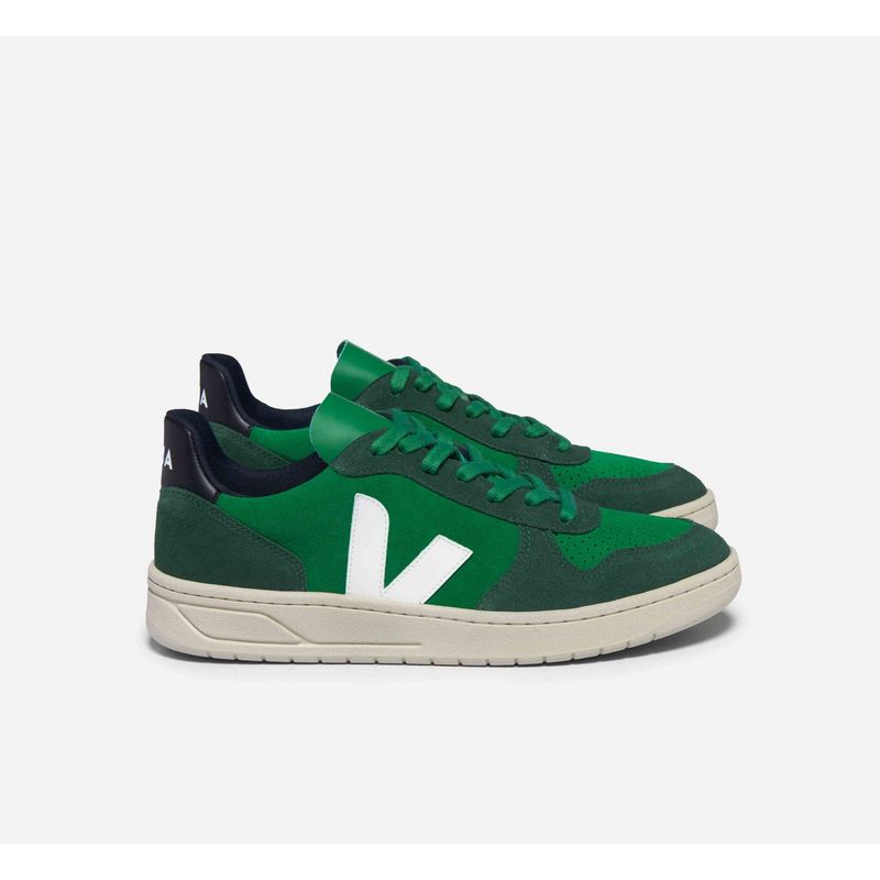 VEJA - Tenis veja de hombre v-10 suede VEJA Verde TENV10SUEDEMGREEN