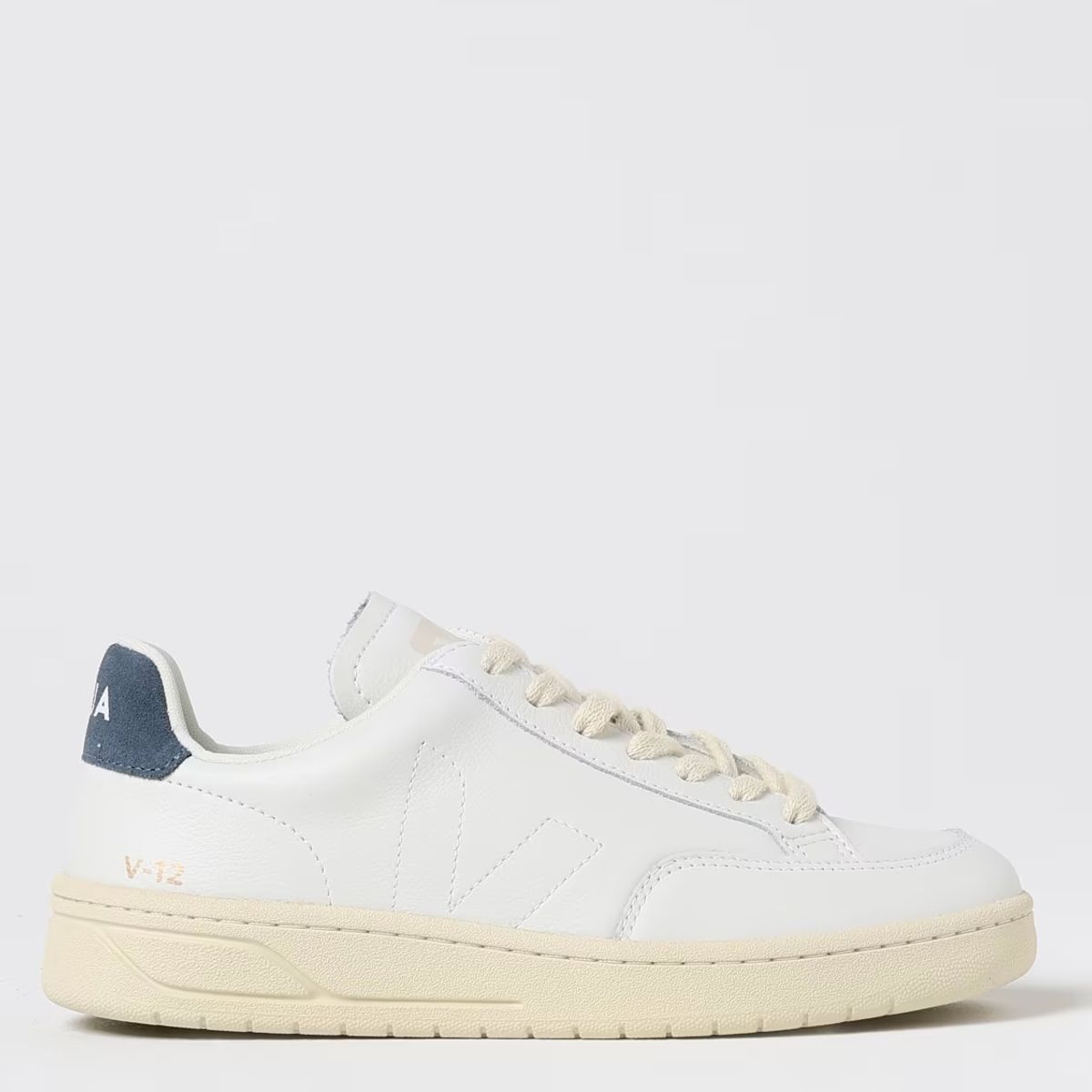 VEJA - Tenis veja de hombre v-12 stitch VEJA Blanco TENV12STITCHMWHITE