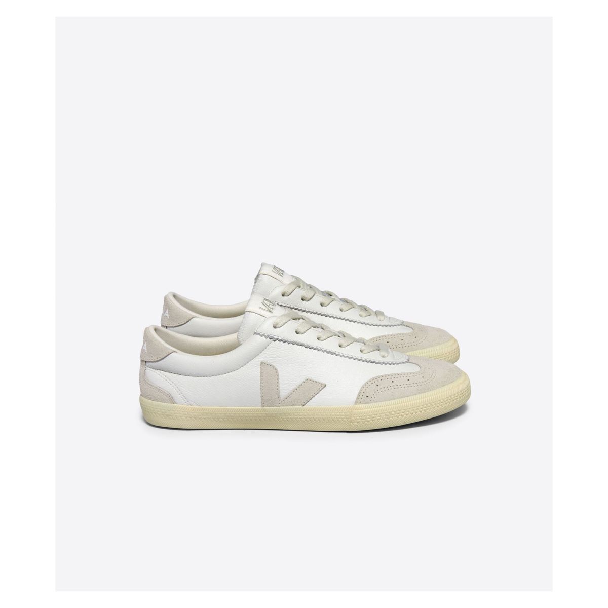 VEJA - Tenis veja de mujer volley ot leath VEJA Blanco TENVOLLEYOTWWHIW