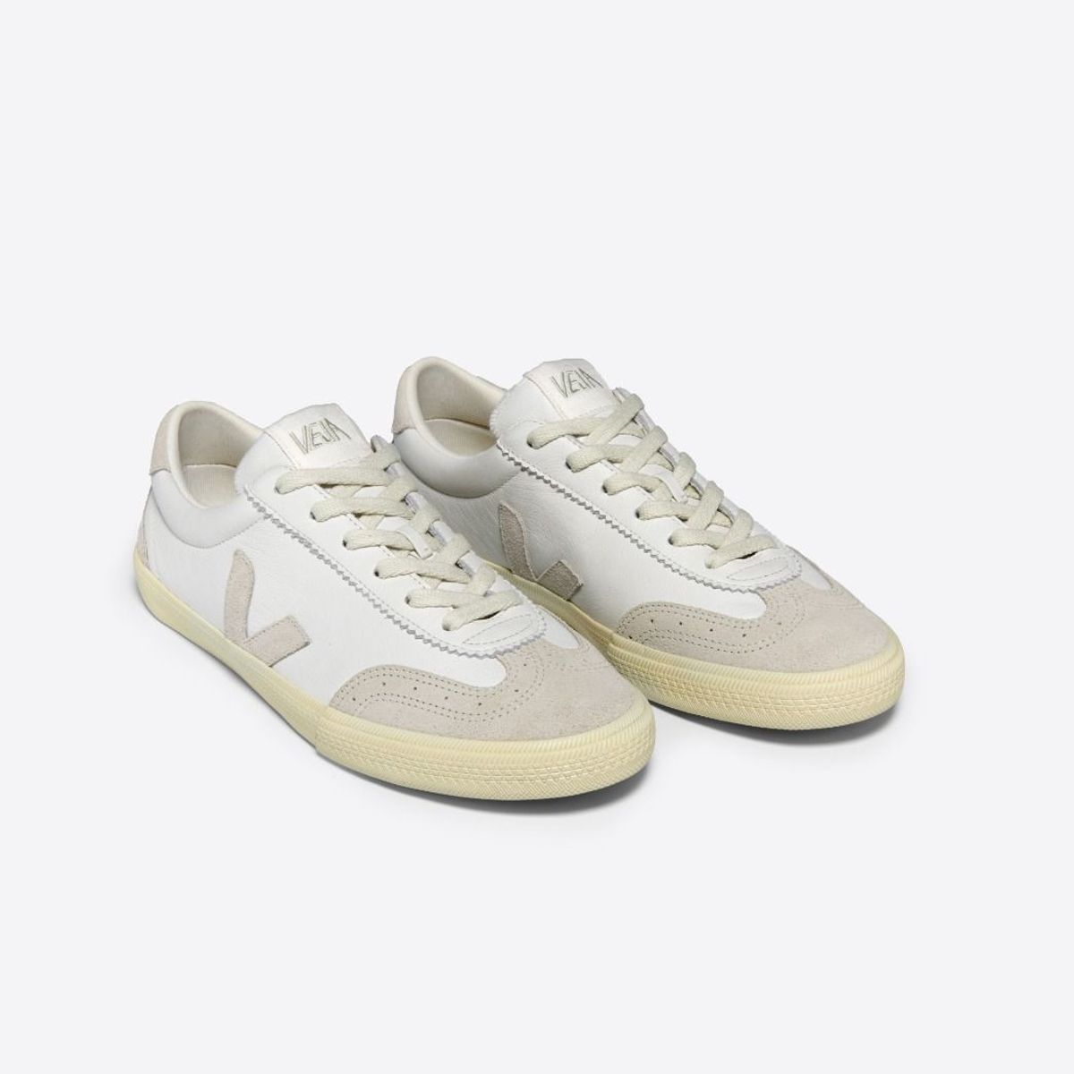 VEJA - Tenis veja de mujer volley ot leath VEJA Blanco TENVOLLEYOTWWHIW