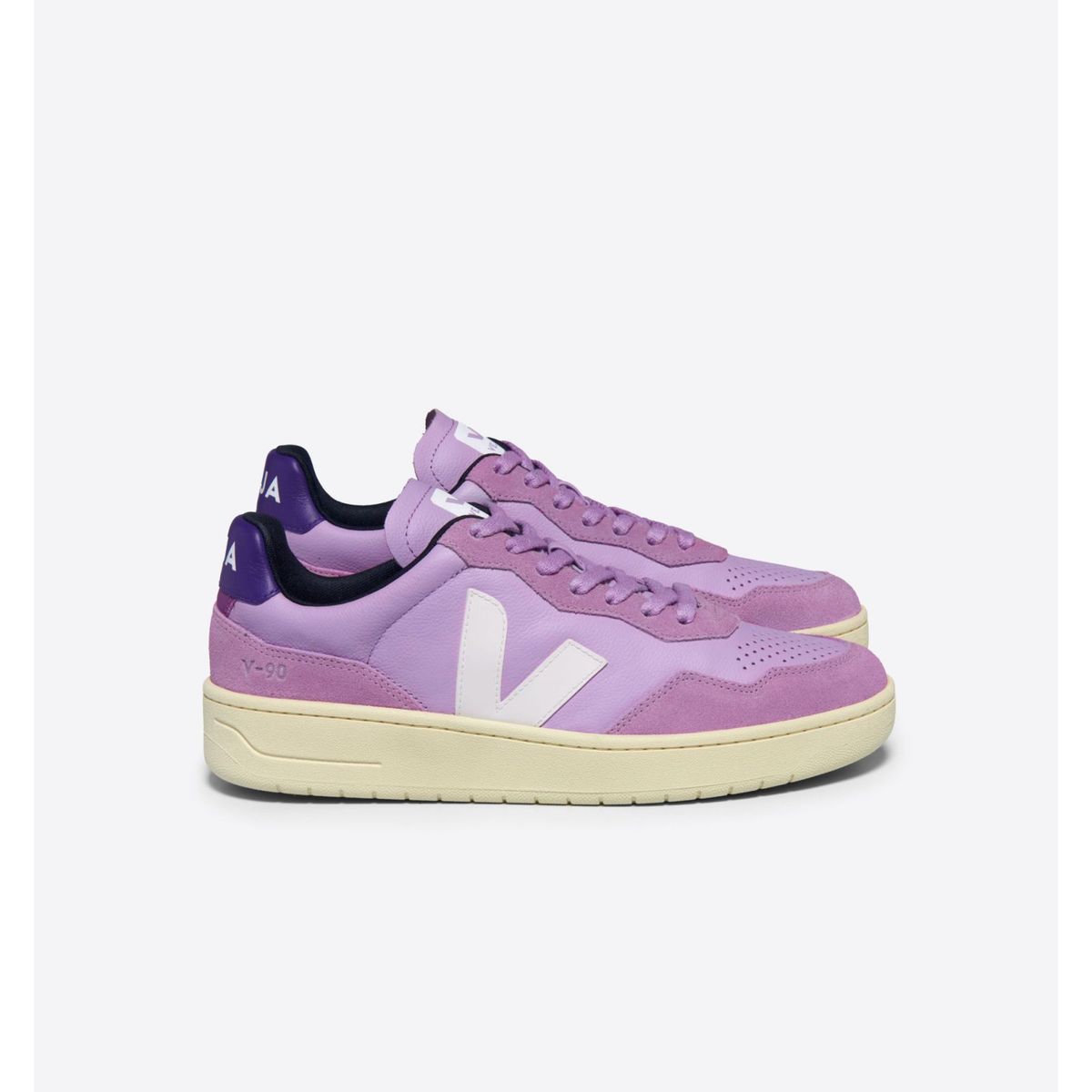 VEJA - Tenis veja de mujer v-90 ot leath VEJA Morado TENVOTWPINK