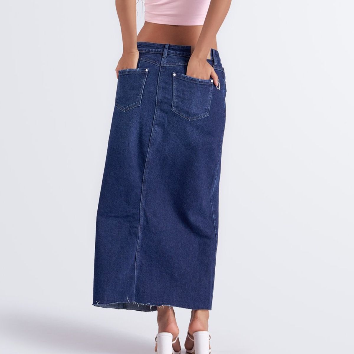 DEREK - Falda Para Mujer Larga En Índigo Derek