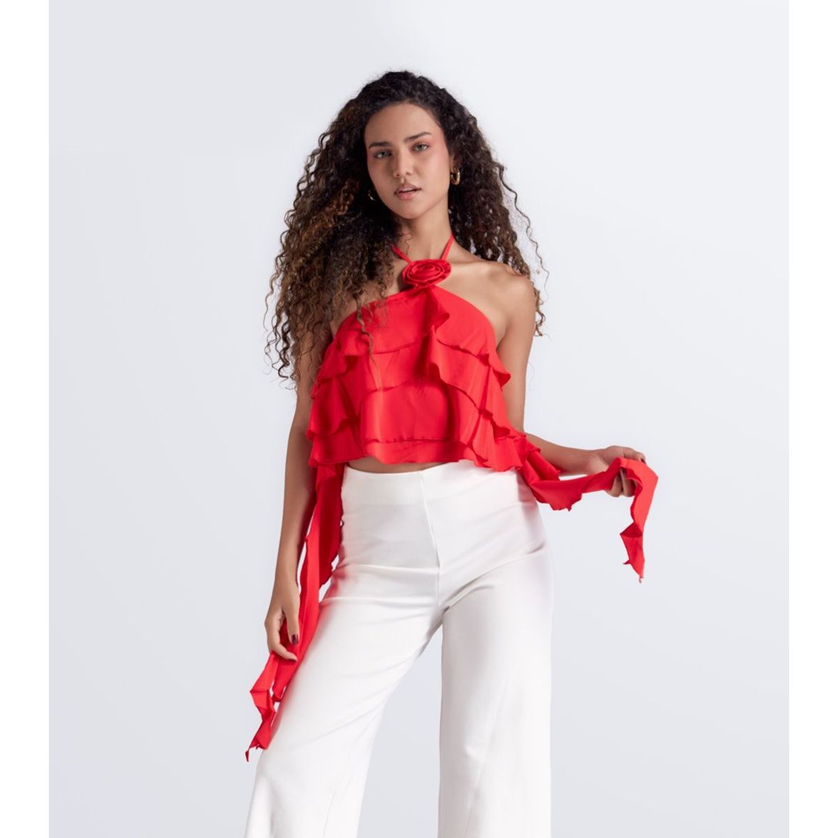 DEREK - Blusa Para Mujer Con Escote Derek