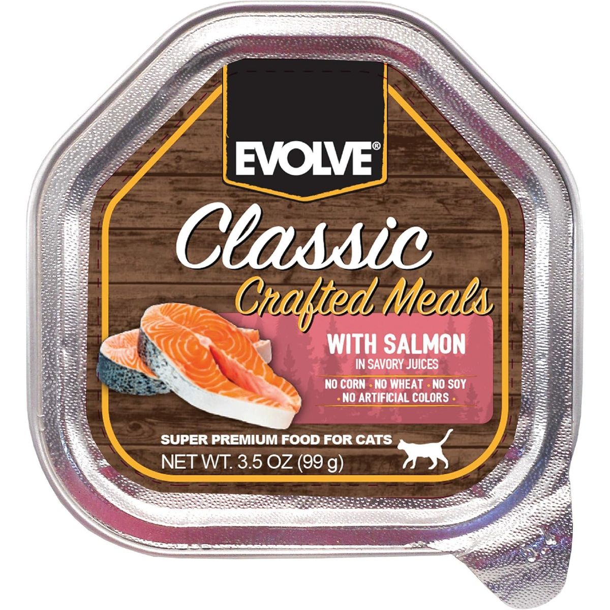EVOLVE - Alimento Húmedo Evolve Cat Salmón Bandeja 99gr