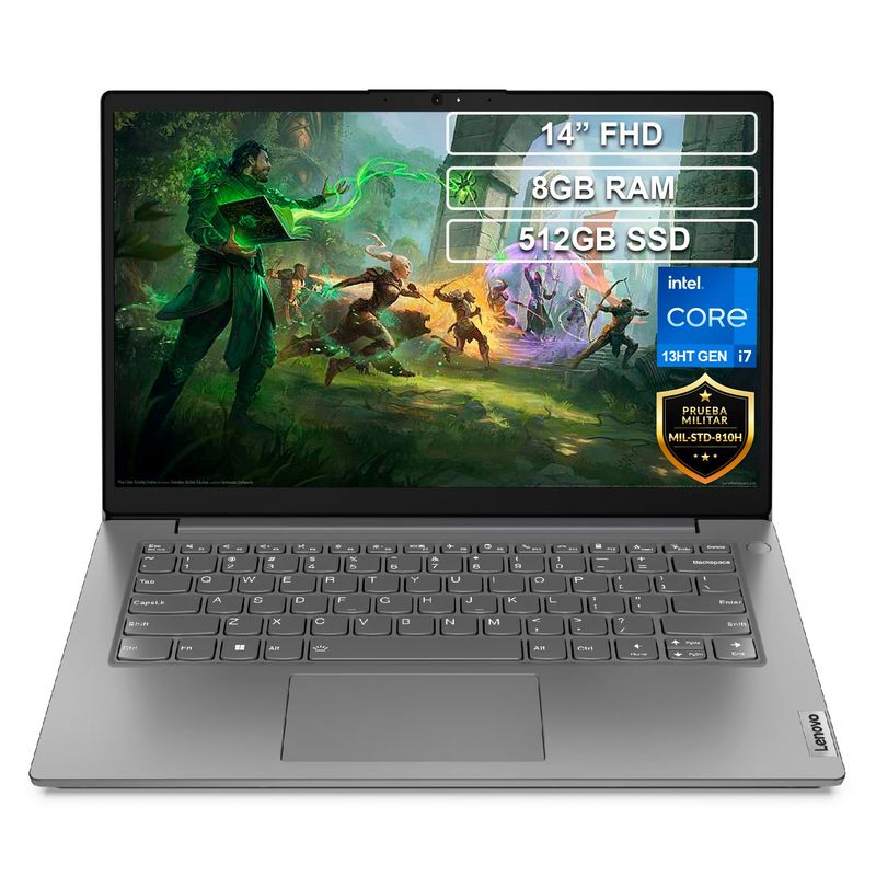 LENOVO - Portátil Lenovo V14 G4 Core i7 1355U 8GB 512GB FHD 14”