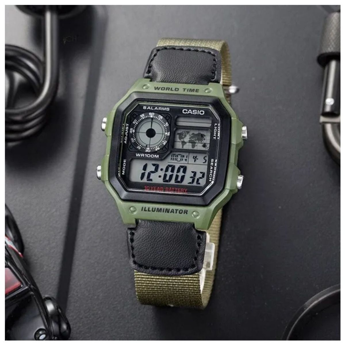 CASIO - Reloj Casio Referencia AE-1200WHB-3B Diseño Deportivo