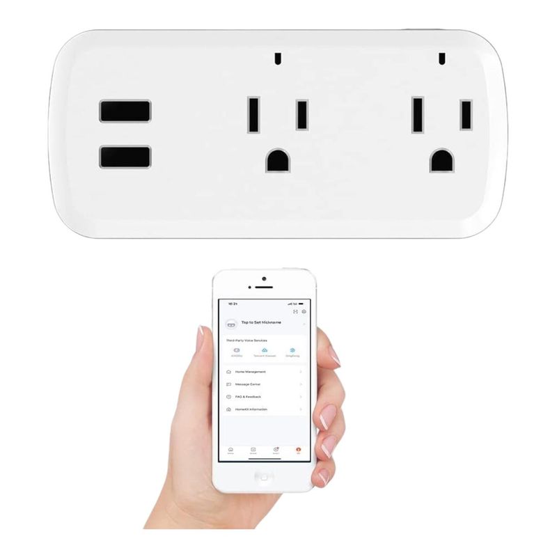 GENERICO - Enchufe Inteligente Tomacorriente  Control  Wifi Alexa Google