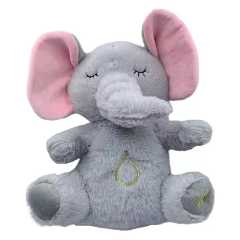 ZHOPI CO - Peluche Elefante Que Respira Recargable Con Luz y Sonido