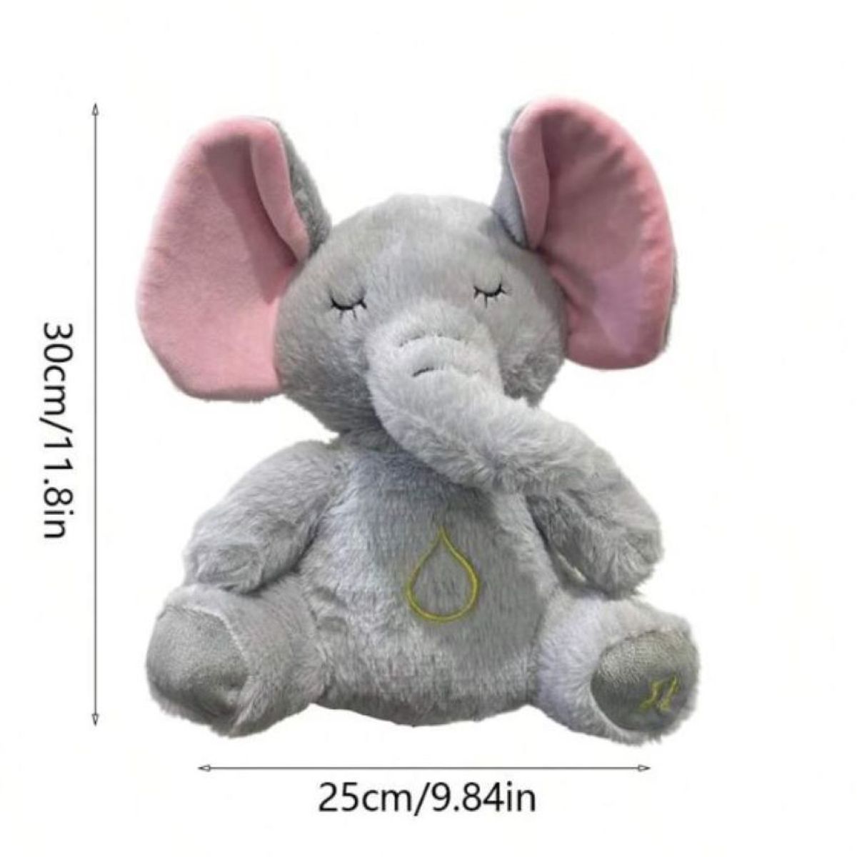 ZHOPI CO - Peluche Elefante Que Respira Recargable Con Luz y Sonido