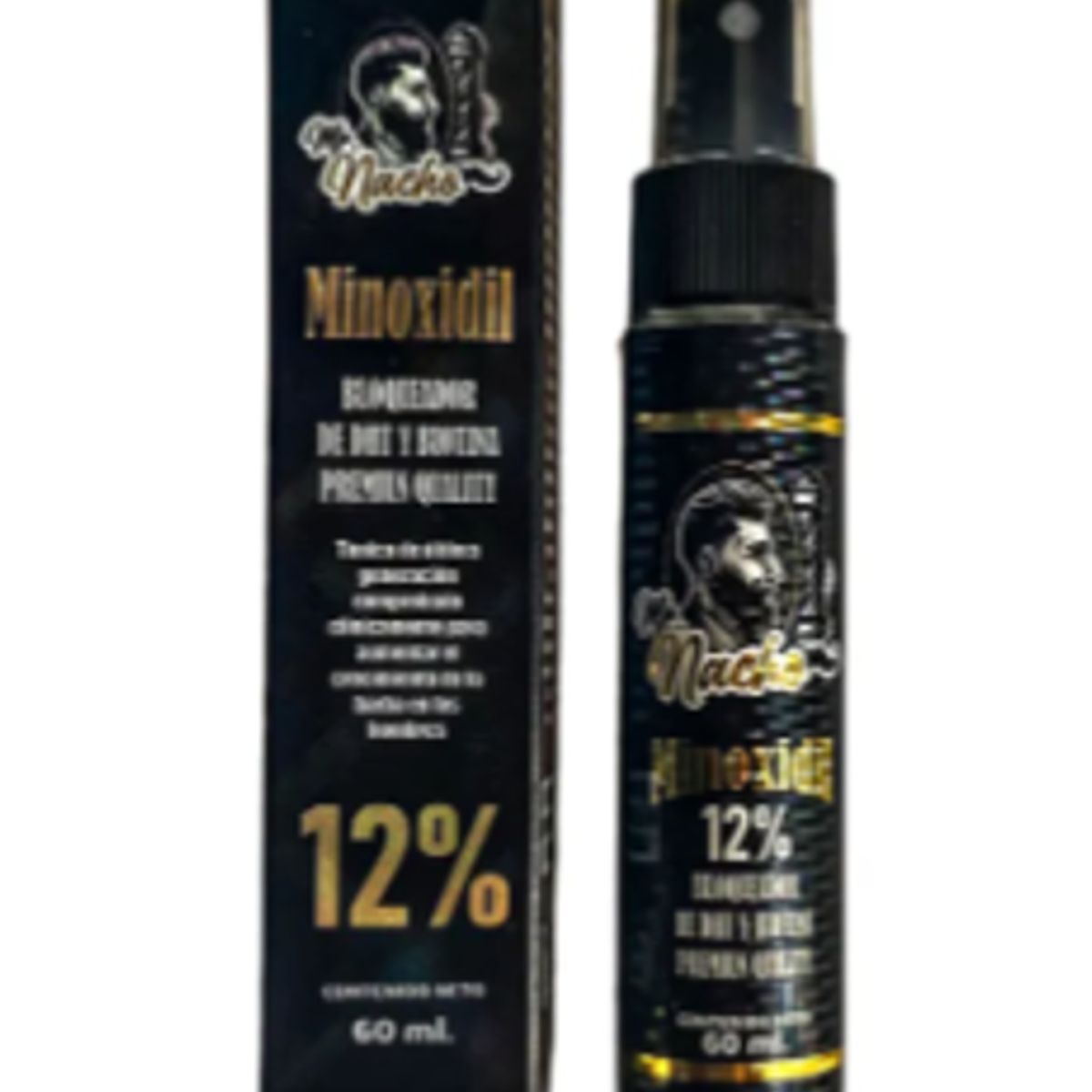 GENERICO - Minoxidil Capilar de 12% Para el Cabello Barba