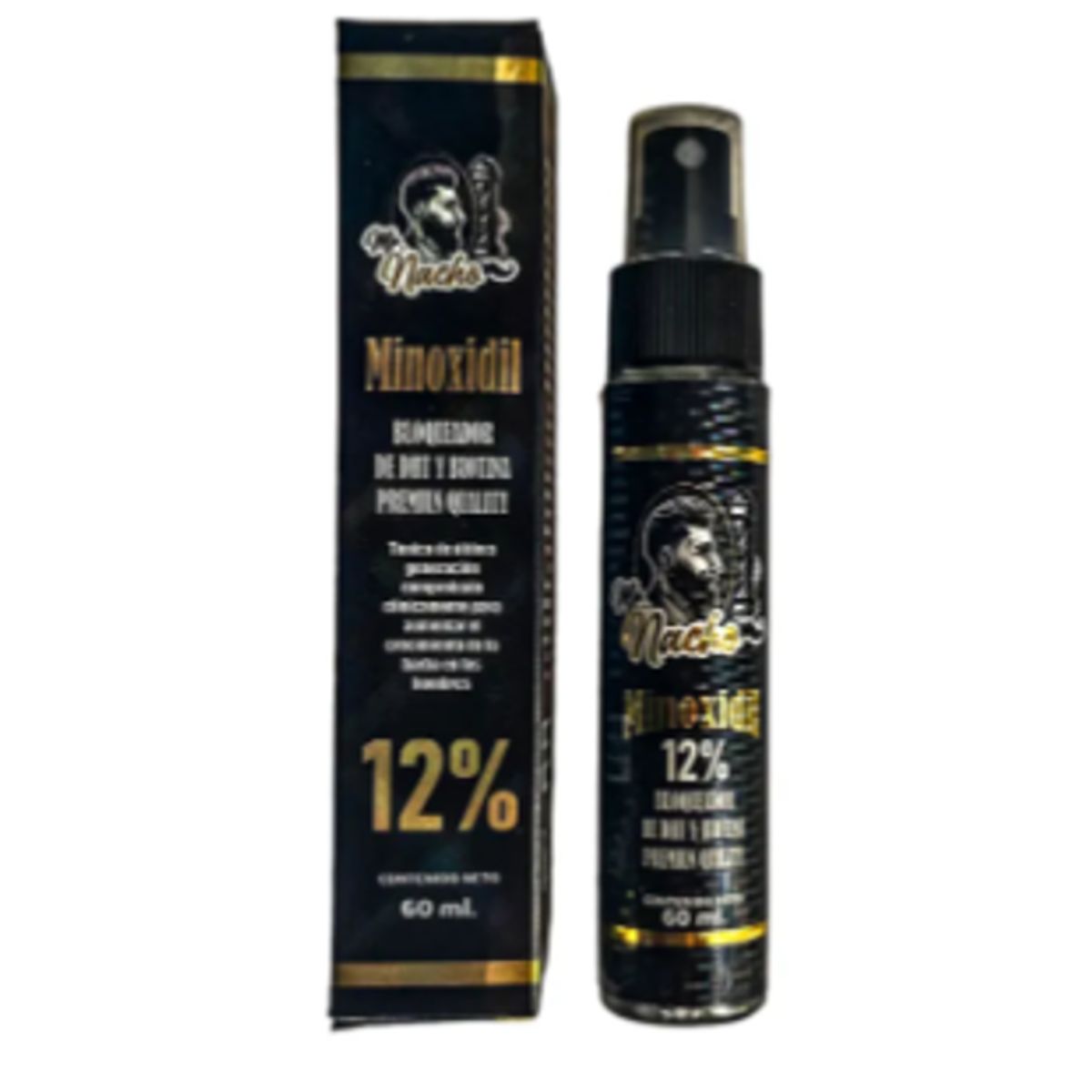 GENERICO - Minoxidil Capilar de 12% Para el Cabello Barba