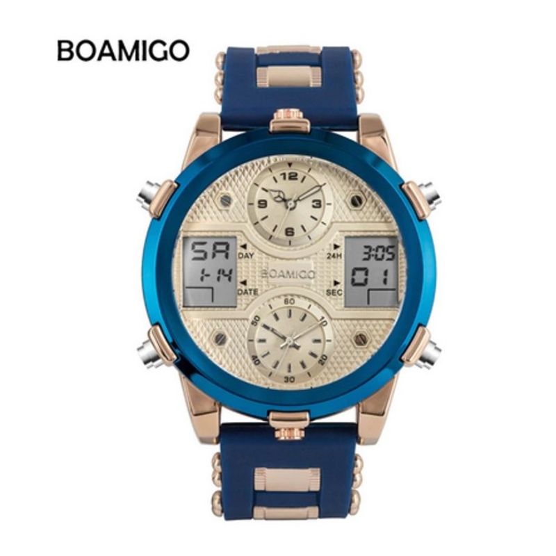 NAVIFORCE - Reloj de hombre Analogo Digital con luz y 3 zonas
