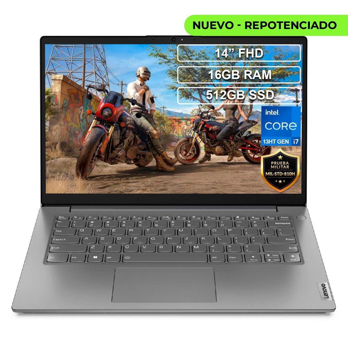 LENOVO - Portátil Lenovo V14 G4 Core i7 1355U 16GB 512GB FHD 14”