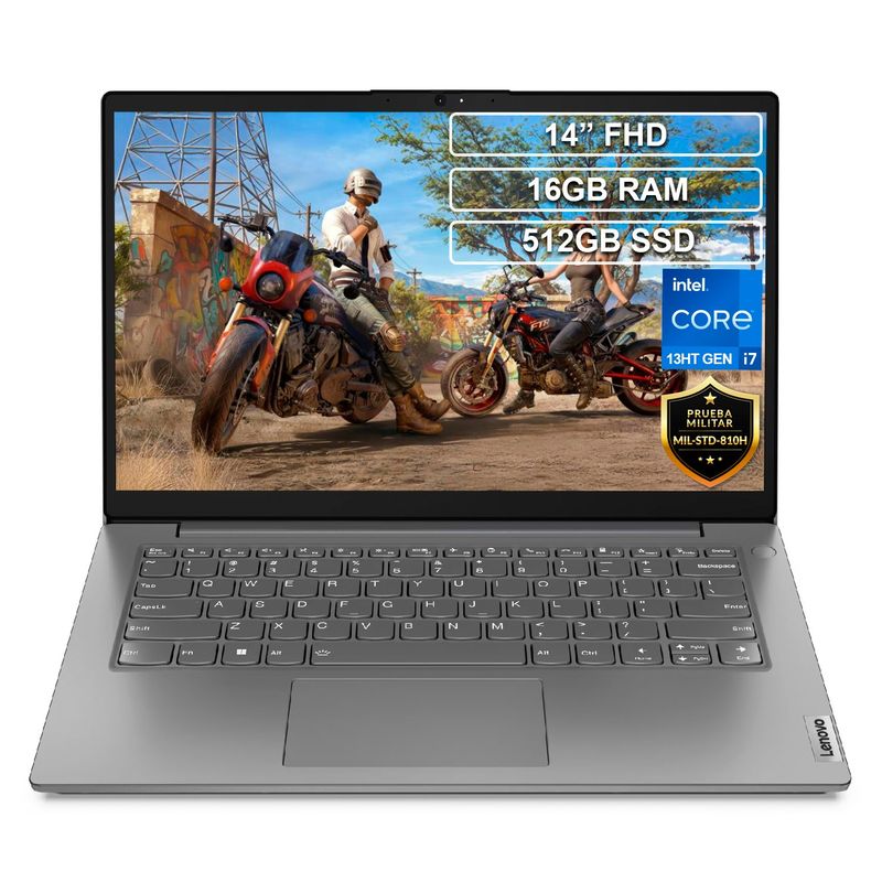 LENOVO - Portátil Lenovo V14 G4 Core i7 1355U 16GB 512GB FHD 14”