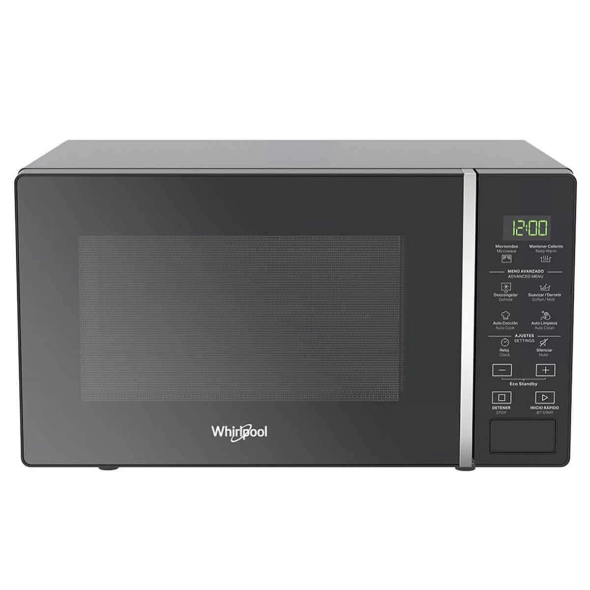 WHIRLPOOL - Horno Microondas WHIRLPOOL 20 Litros WM1807B Negro
