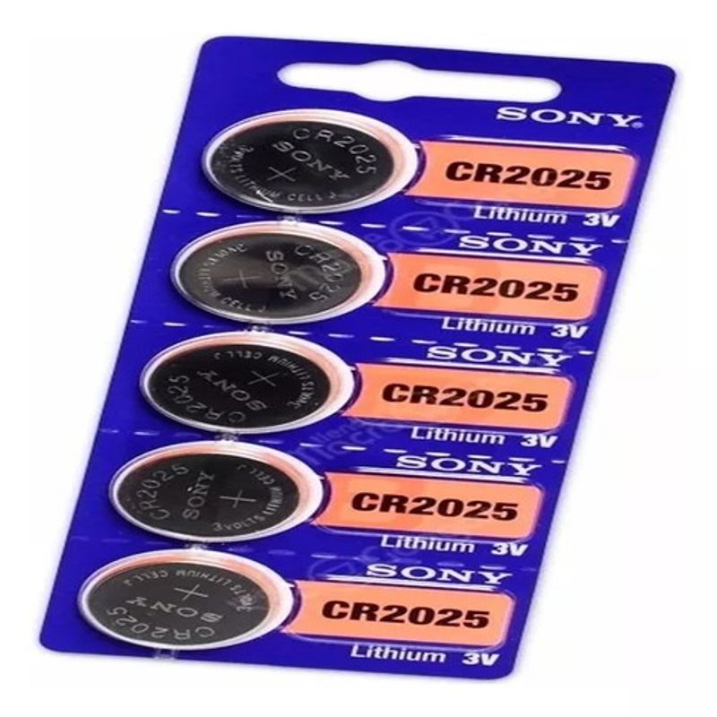 SONY - Batería Pila Cr2025 Nueva Sony Original Litio, 3v, Pack X 5
