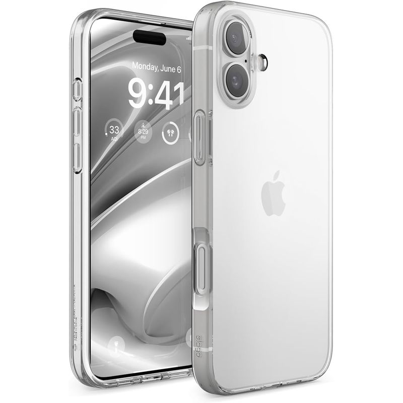 ELAGO - ELAGO Estuche Compatible iPhone 16 Plus Hybrid Case Transparente